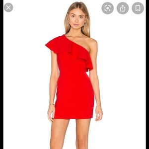 Amanda Uprichard Red Cocktail Dress